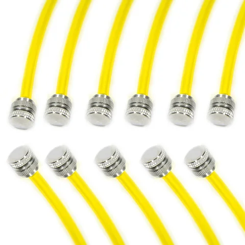 3PCs Fuel Tank Fittings D45mm Oil Pipe Stopper Aluminum Metal Tube PlugOil RC Gasoline Jet Boats Fixed Wing Airplane Part