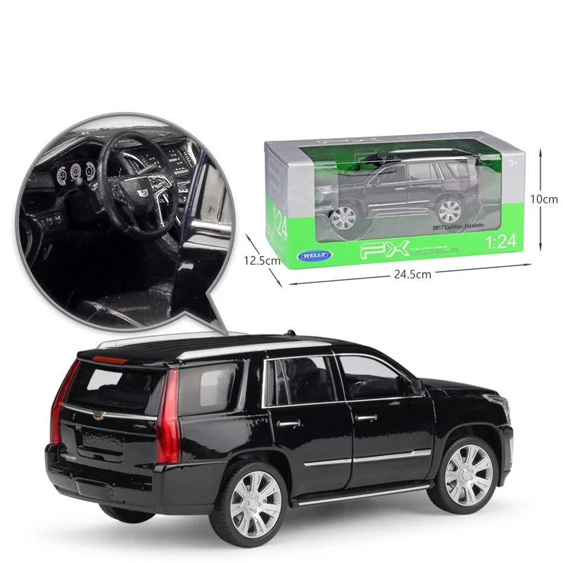 1:24 Welly Cadillac Escalade SUV литая модель автомобиля