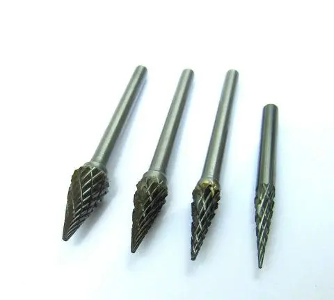 

3mm Shank 3-6mm 8pcs Tungsten Steel Cutter Rotary Burrs Power Tool Carving Machine Woodworking Engraving Knife Sharp Cutters