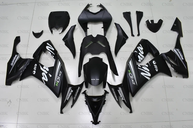 

for Ninja ZX 10r 2008 - 2010 Bodywork ZX10r 2010 Matter Black Abs Fairing ZX10r 08 09 Full Body Kits Unpainted