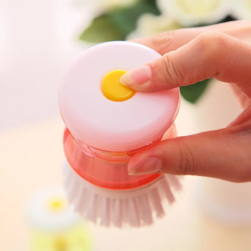 

Random color kitchen multi-function brush automatic liquid cleaning dishwashing brush 2327