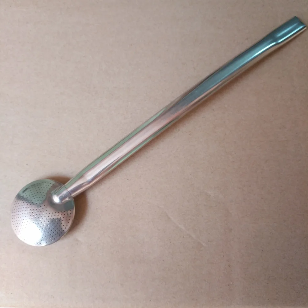 Free Shipping 1PCS/Lot Reusable Yerba Mate Straw Large Long 25.5cm With Stainless Steel Filter