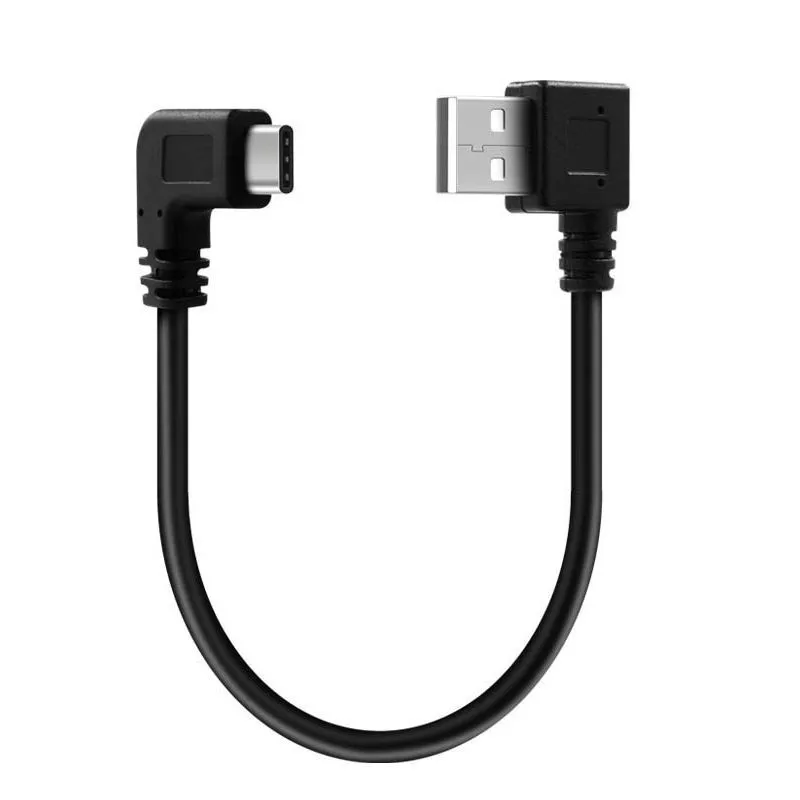 90 Degree Double Elbow USB C Type c USB3.1 Male Right angle TO USB 2.0 Quick Charge Sync Data