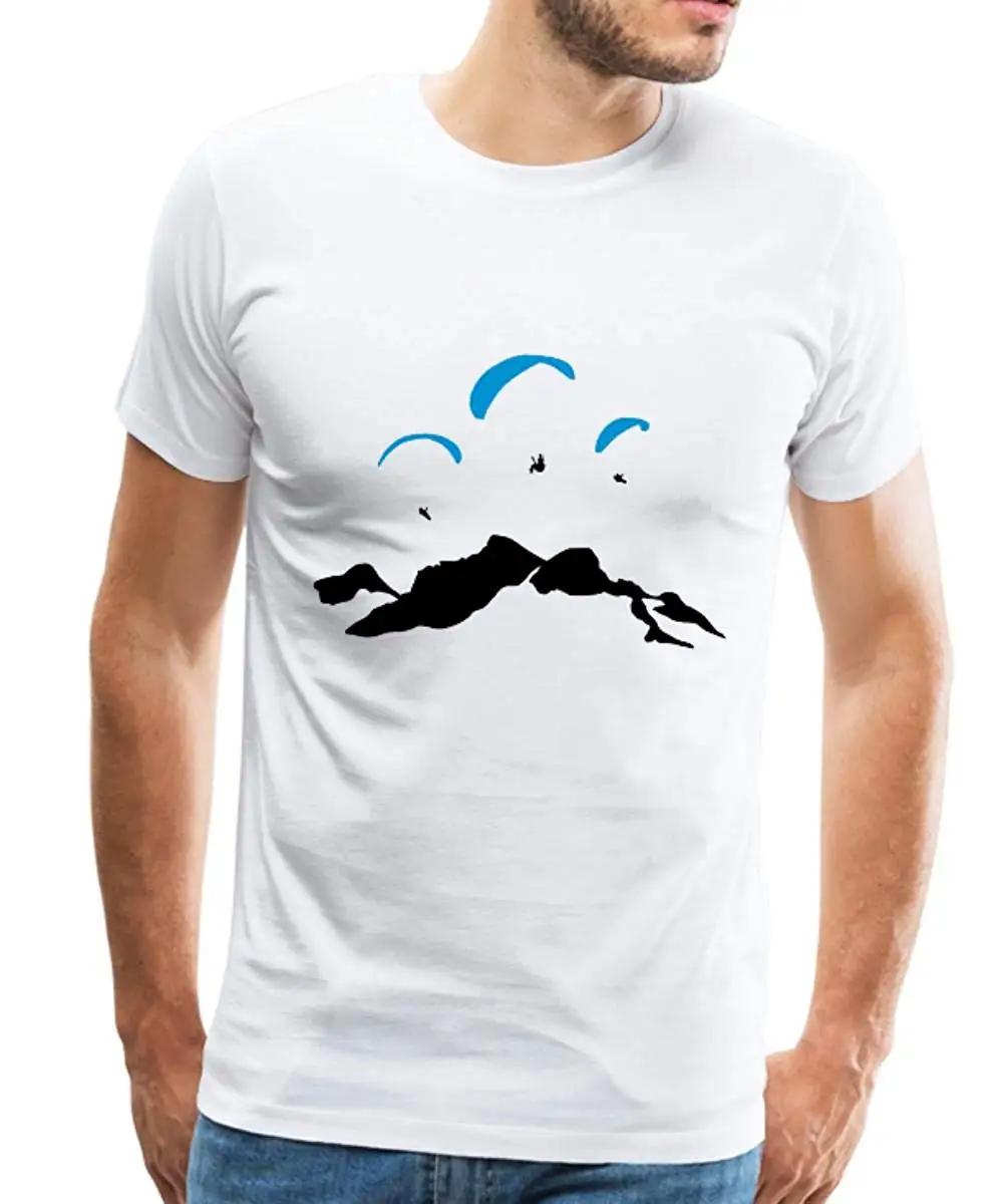 Новая Раскладушка Футболка Parapente Montagne футболка Премиум Homme Boyfriend Подарочная