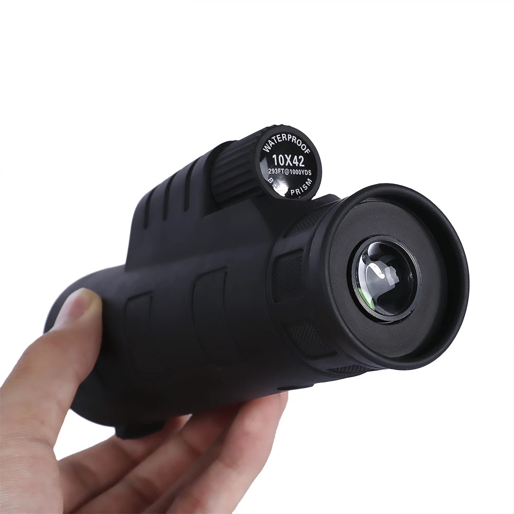 Beileshi 10x42 Открытый путешествия Монокуляр пылезащитный охотничий телескоп с оптическим объективом HD монокуляр для просмотра охоты