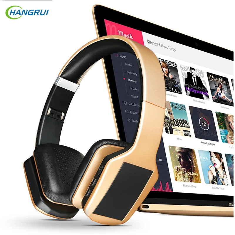 HANGRUI S650 wireless bluetooth earphone Gaming Headset Headphones with Microphone FM Radio TF Card for Computer xiaomi phone 2018 best original bingle b616 multifunction stereo with microphone fm radio for mp3 pc audio headset wireless headphones for tv