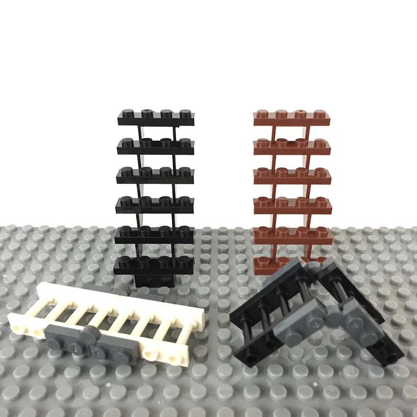5pcslot Legoingly Stairs Reddish Brown Stairs Building Blocks Bricks Staircase Steps Ladder Modular House Accessories Kids Toys (2)