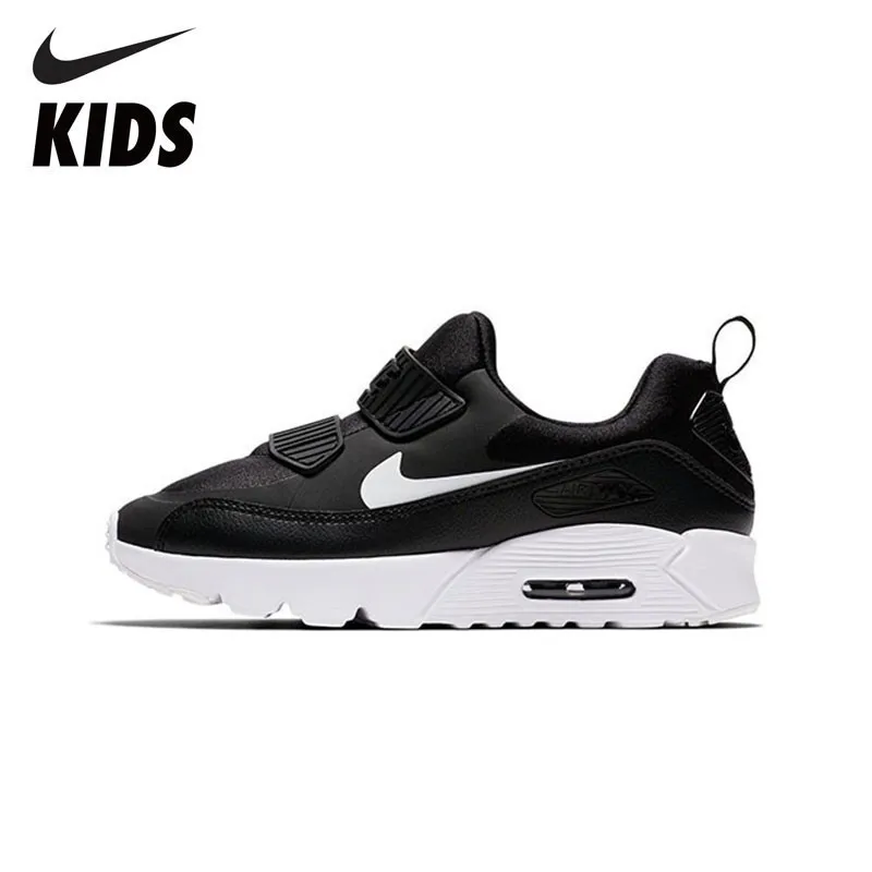 NIKE AIR MAX TINY 90 детская обувь Новое поступление дышащие спортивные детские кроссовки удобные кроссовки #881927-007