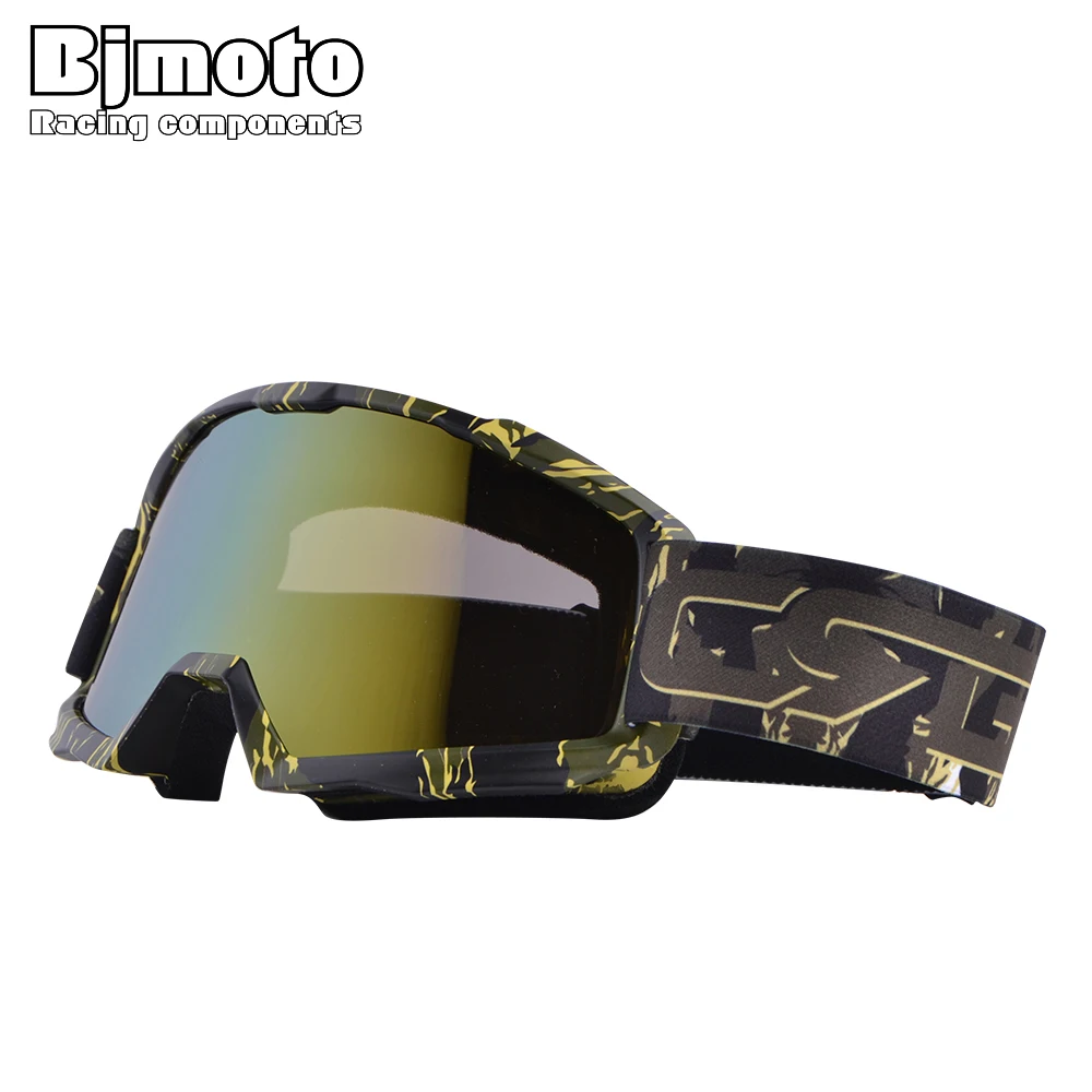 Bjmoto мотокросса Sking сноуборд очки УФ Анти Туман Лыжные Скейт катание на снегоходе