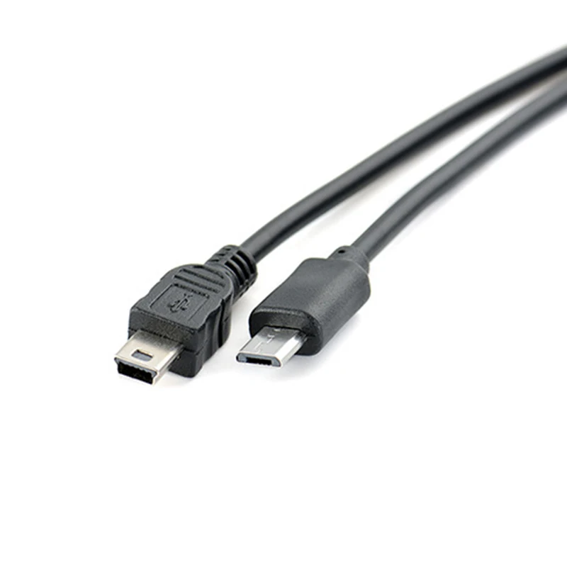 Micro USB 2 0 Male to Mini 5pin data зарядный кабель Адаптер конвертера OTG Кабели 30 см micro usb mini