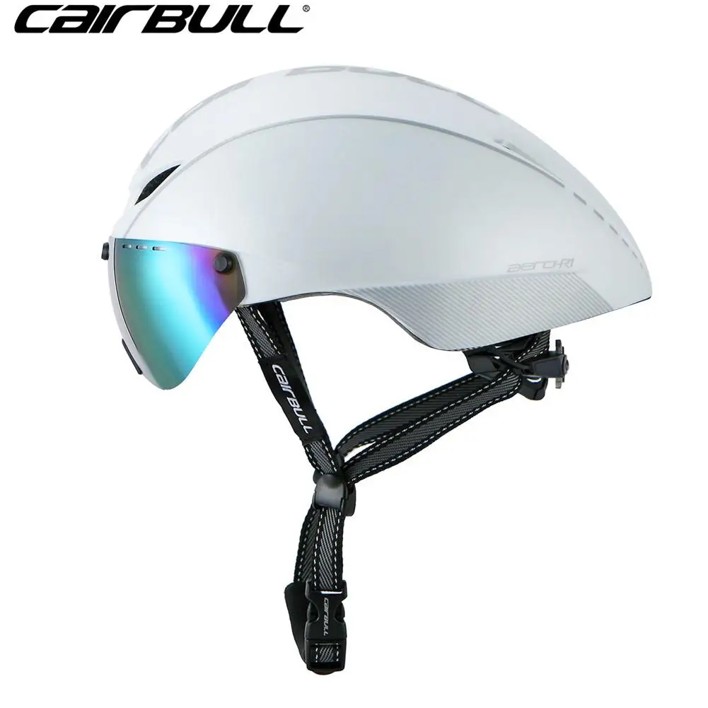 

AERO Racing Cycling Helmet Magnetic Goggles Bike Bicycle Helmet In-mold Road Mountain MTB TT Helmets Casco Ciclismo Safety Cap