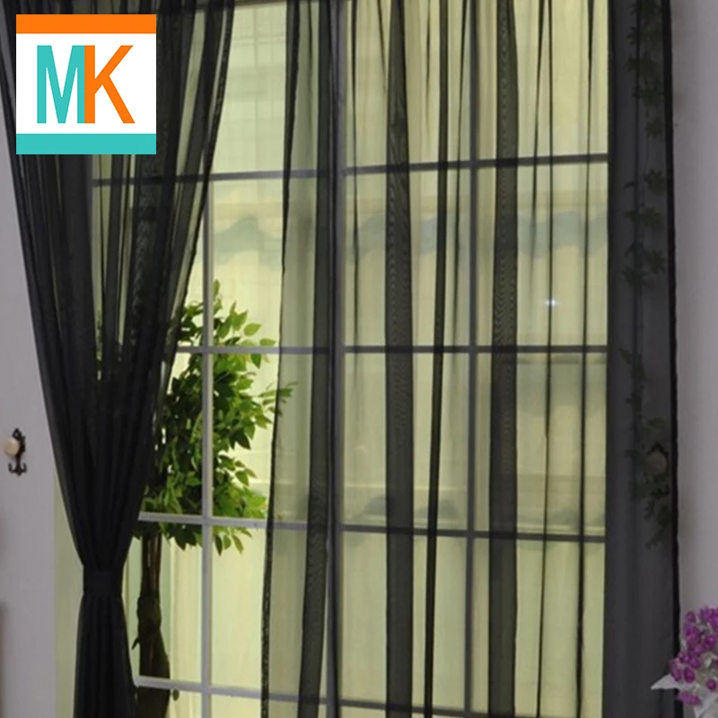 

Curtain Window - Solid Color Wedding Glass Yarn Transparent Window Curtain Color Curtain for Wedding Living Room March 8 Study