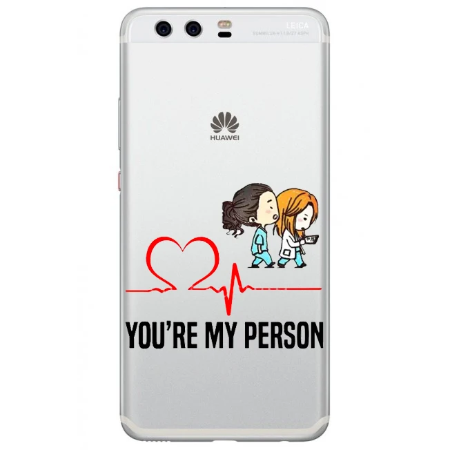Чехол с надписью "You're My Person", мягкий ТПУ чехол для телефона, чехол для huawei P8 P9 P10 P20 Mate10 20Pro Lite - Цвет: TPU
