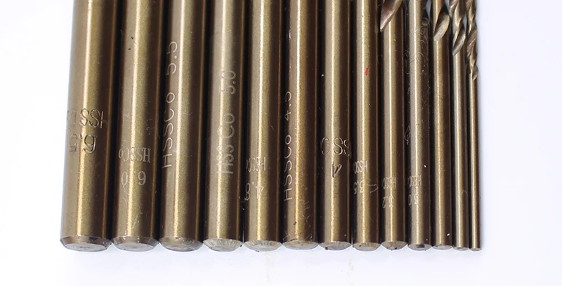 13pcs co drill bits 5