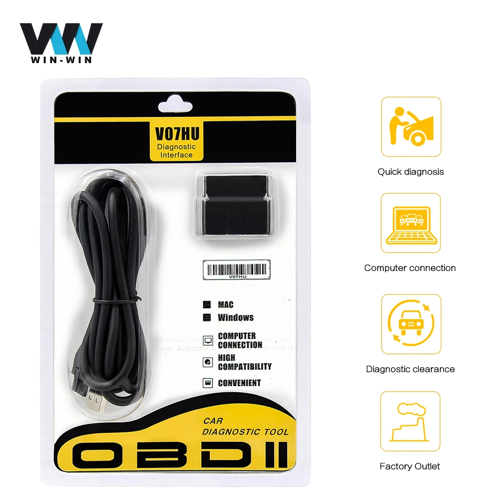 ELM 327 V1.1 OBD2 для Ford USB PIC18F25K80 FT232 ELM327 OBD автомобильный диагностический сканер