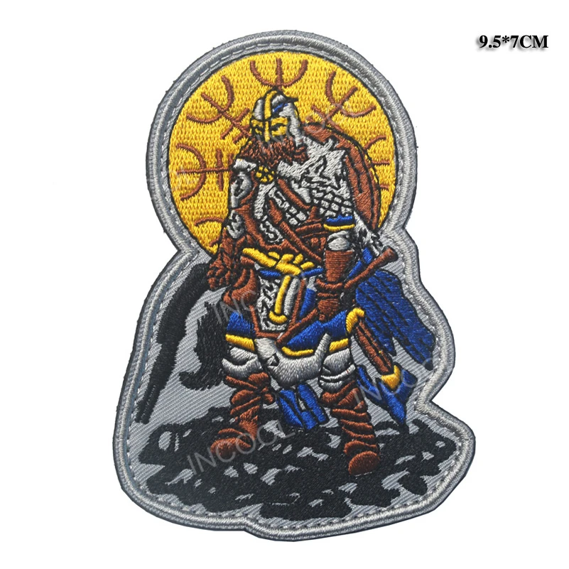 

Japan Samurai Embroidery Patch Vikings Warrior Armour Army Tactical Military Morale Patches Emblem Appliques Embroidered Badges