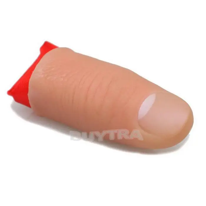 

2018 New Magic Trick Thumb Rubber Close Up Vanish Appearing Finger Stage Magician Props Tool Kids Toys for Children Party Gifts