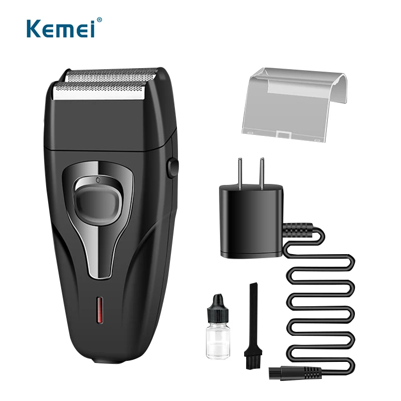 

kemei rechargeable electric shaver beard trimmer men hair shaving machine face care double blade shaver face care electric razor
