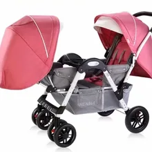 Парные Детские коляски для новорожденных, двойная коляска, детская коляска, может лежать лицом к лицу, детская тележка, двойная детская коляска