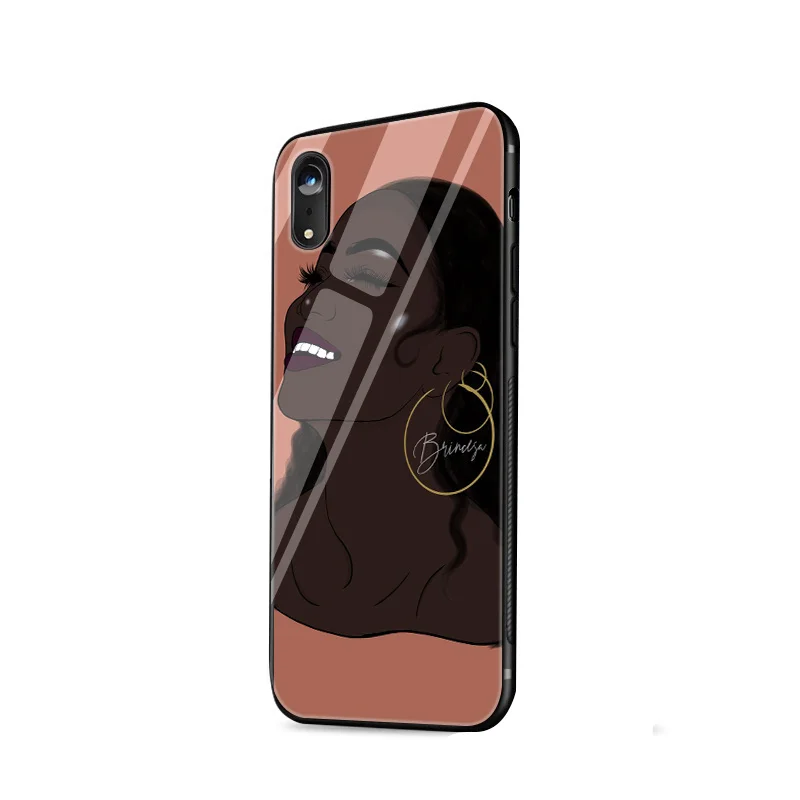 MELANIN POPPIN девушка стеклянный чехол телефон для huawei Honor P Smart P30 P20 mate 20 10 Lite Pro Y6 Y9 7A 8X крышка