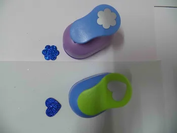 

2pcs(2.5cm) flower and heart shape craft punch set Punch Craft Scrapbooking school Paper Puncher eva hole punch free shipping