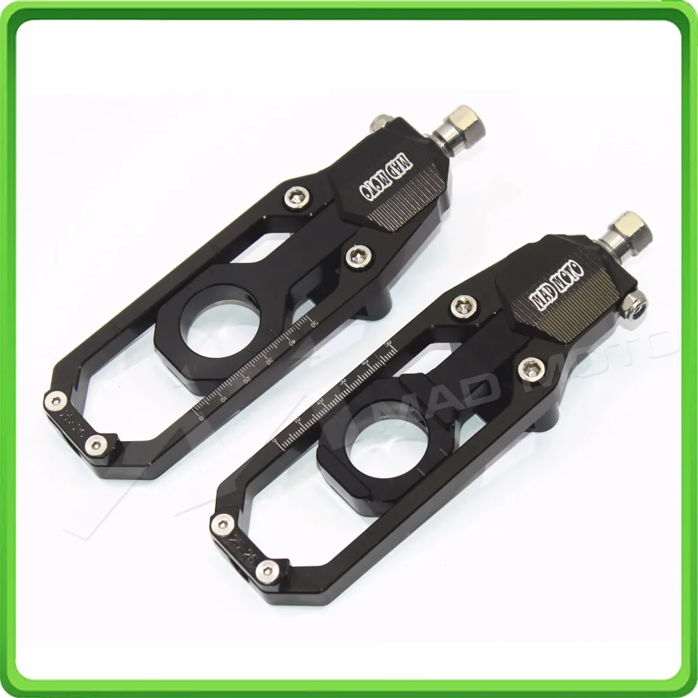 Aluminum motorcycle Chain Tensioner Adjuster fit for YAMAHA R1 YZF R1 2015 2016 2017 YZF-R1 15 16 17 Black (3)