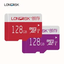 LONDISK 128 GB microSDXC/TF/Flash Card UHS-I(U1)/UHS-I(U3)/Class 10(C10) карты памяти для дрона/смартфона
