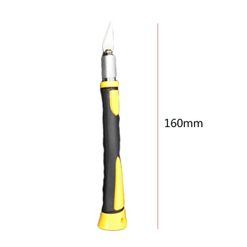 

Engraving Hobby Knives with 10pcs Blade Non-Slip Metal Handle Scalpel Knife Wood Paper Cutter Craft Knives DIY Hand Tools