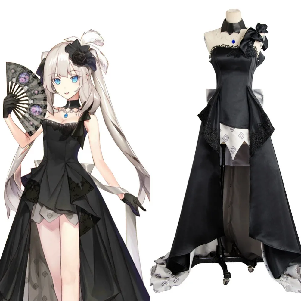 Fate Grand Order Косплей Костюм Fate/Grand FGO Мэри 2-я годовщина официальная одежда черное