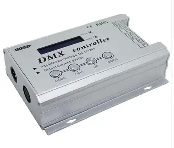 

DMX301 DC12-24v with LCD screen dmx 512 rgb led controller,dmx control smd 3528 smd 5050 rgb pixel led,output 3 channel,8A/ch