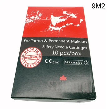 

9M2 10Pcs Professional Disposable Silicone Tattoo Cartidges Needles Permanent Makeup for Tattoo Machine Eyebrow agulha tatuagem