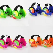 Разноцветных мигающих роликов маленький вихревой шкив флэш-колеса Скейт обувь мигающие роликовые ботинки обувь для катания на коньках