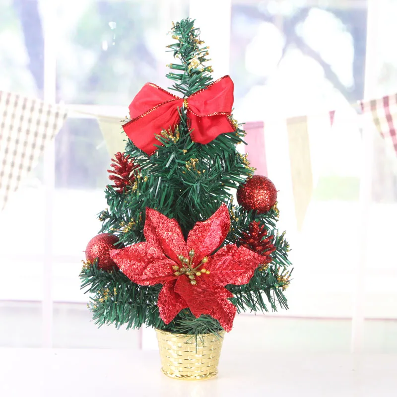 35CM Artificial Mini Christmas Tree Merry Christmas Decoration Home
