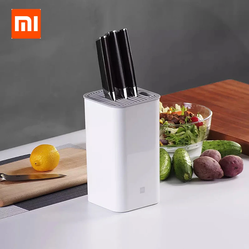 

Xiaomi Mijia Huohou Kitchen Knife Stand Tool Holder Multifunctional Tool Holder Knife Block Cooktops Tube Shelf Chromorphous