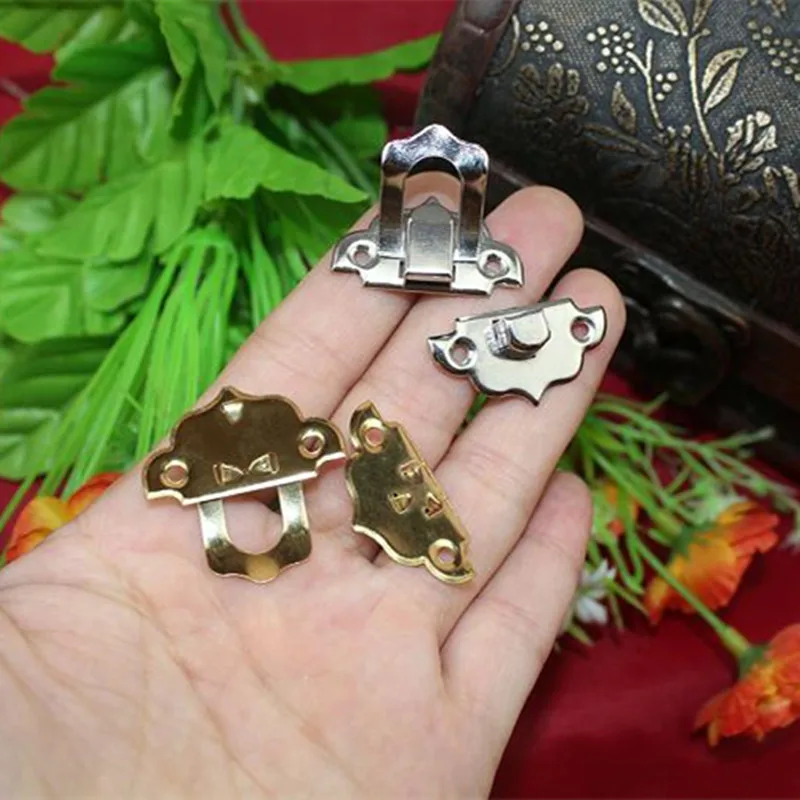 Antique-Iron-Jewelry-Box-Padlock-Hasp-Locked-Wooden-Wine-Gift-Box-Handbag-Buckle-Hardware-Accessories-30 (3)