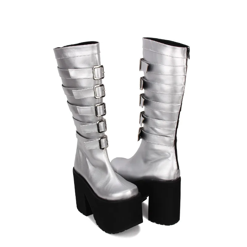 Femmes Pompes Inside Punk Cm Robe Bottes Boucles 47 Légales Princesse Angéliques Fille Inside Hauts 33 pu 15 Mori Dame Mentions Fleeces Talons Lolita Femme Chaussures Moto q4ZYI