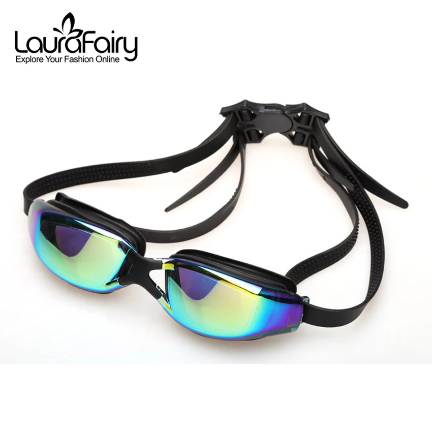 

Laura Fairy Plain Glass Anti-fog Swiming Goggles Plating Waterproof Coating Sport Glasses Goggles Women Men