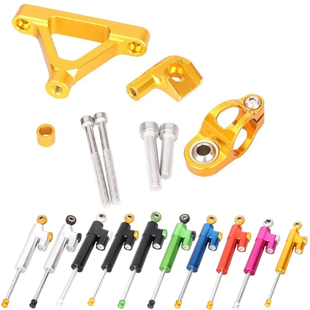 

Steering Damper Stabilizer Bracket Mount Kit for Kawasaki ZX6R 2007 2008