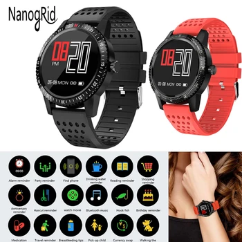 

T1 Smartwatch IP67 Waterproof Wearable Device Fitness Tracking Heart Rate Monitor Color Display Sports Smart Watch For Men Women