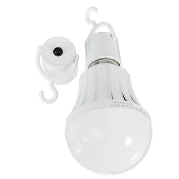 

Smuxi E27 Lamp Light Socket Base Screw Lamp Holder With Hook For Emergency Light Bulb White