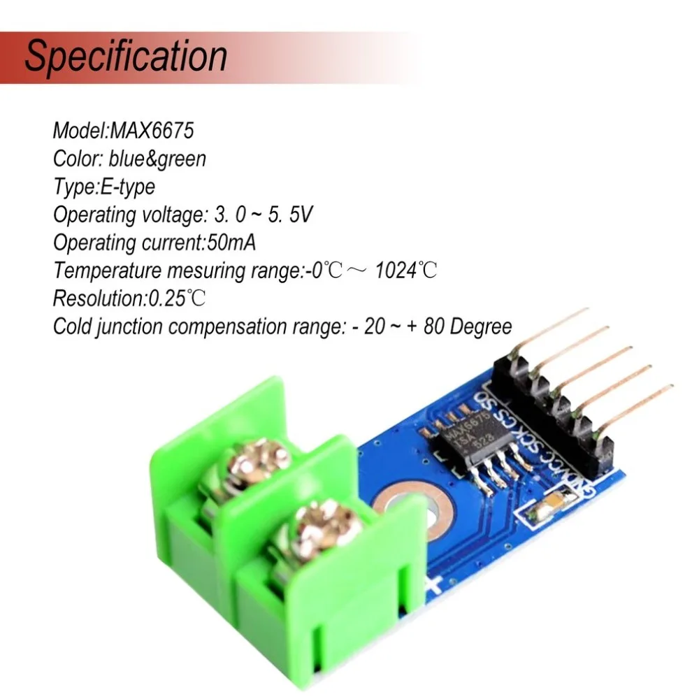MAX6675 e-тип термопары термометр, датчик температуры Temp модуль комплект доска зонд для Arduino 0C-1024C электронный DIY