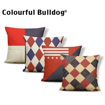 

Geometry Cushion Cover Zigzag Pillow Case Cover Black Childlike Headboard Gift Throw Pillow Case 18X18 Polyester / Cotton Kids