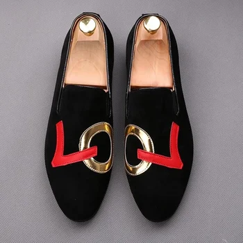 LTTL Black Suede Leather Shoes Men Loafers Fashion Patch Slip Ons Mens Shoes Casual Flats Designer Summer Men Smoking Slippers
LTTL Black Suede Leather Shoes Men Loafers Fashion Patch Slip Ons Mens Shoes Casual Flats Designer Summer Men Smoking Slippers