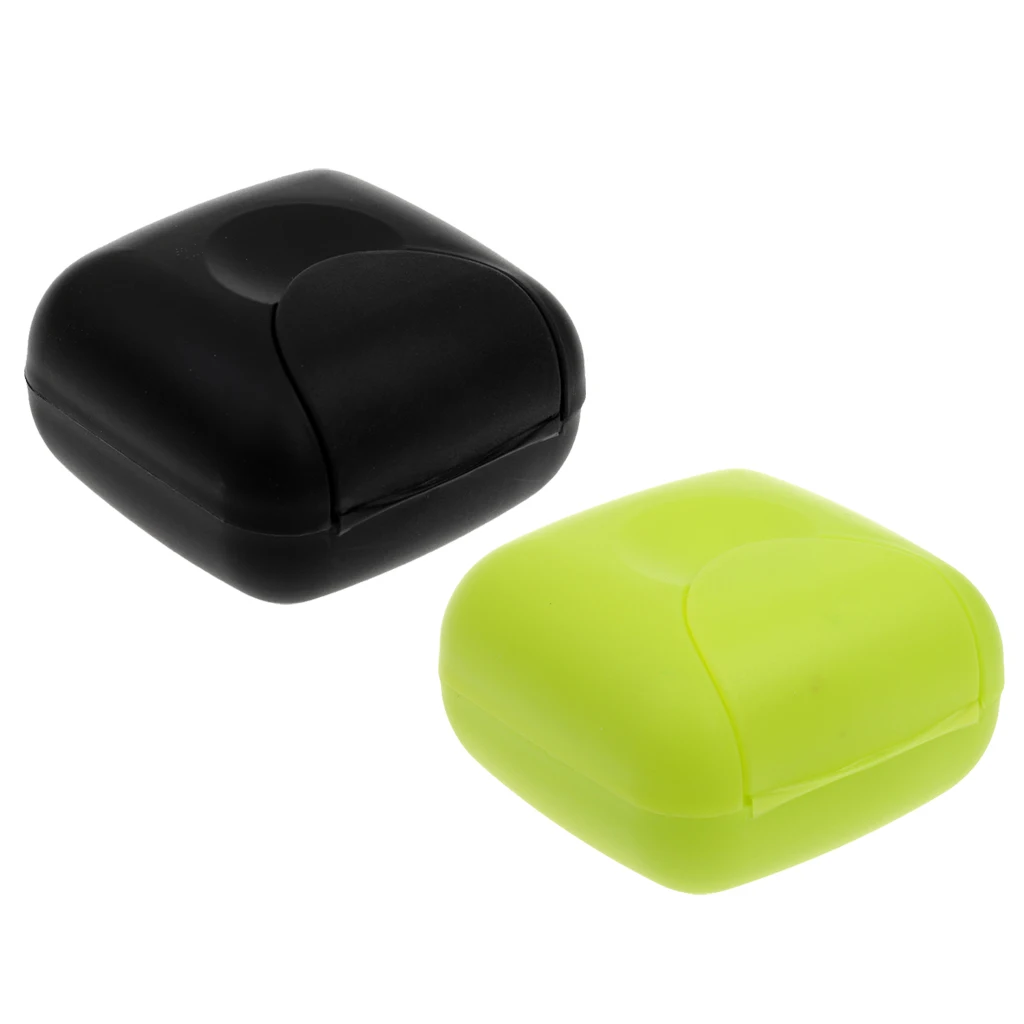 Outdoor PP 2 Pieces Travel Soap Dish Box Case Holder Container Shower