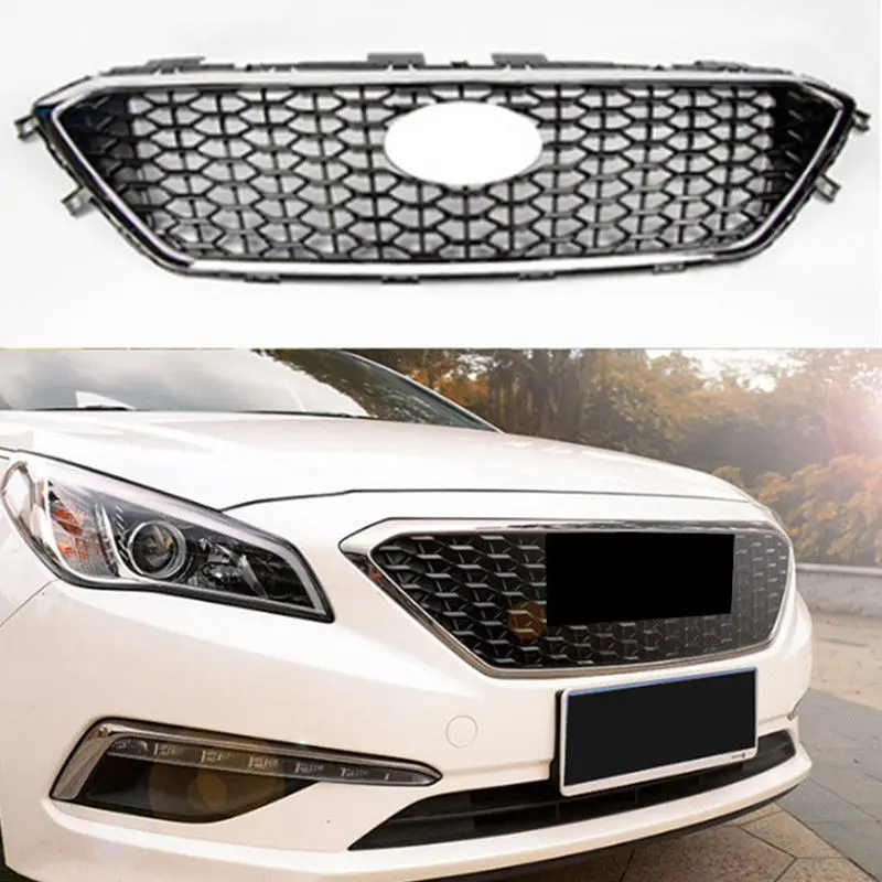 Car Front Bumper Grilles Grill Cover Fit For Hyundai Sonata