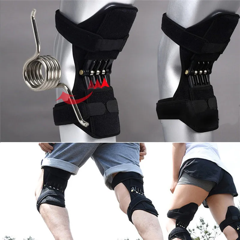 

Breathable Non-slip Power Lift Powerful Climbing Squat Rebound Spring Force Knee Pads Knee Booster Joint Support