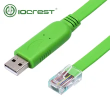 

IOCREST 1.8m Length Network Routers USB Rs232 Rj45 Console Cable for Cisco Router New Direct Selling Stock Serial Cable