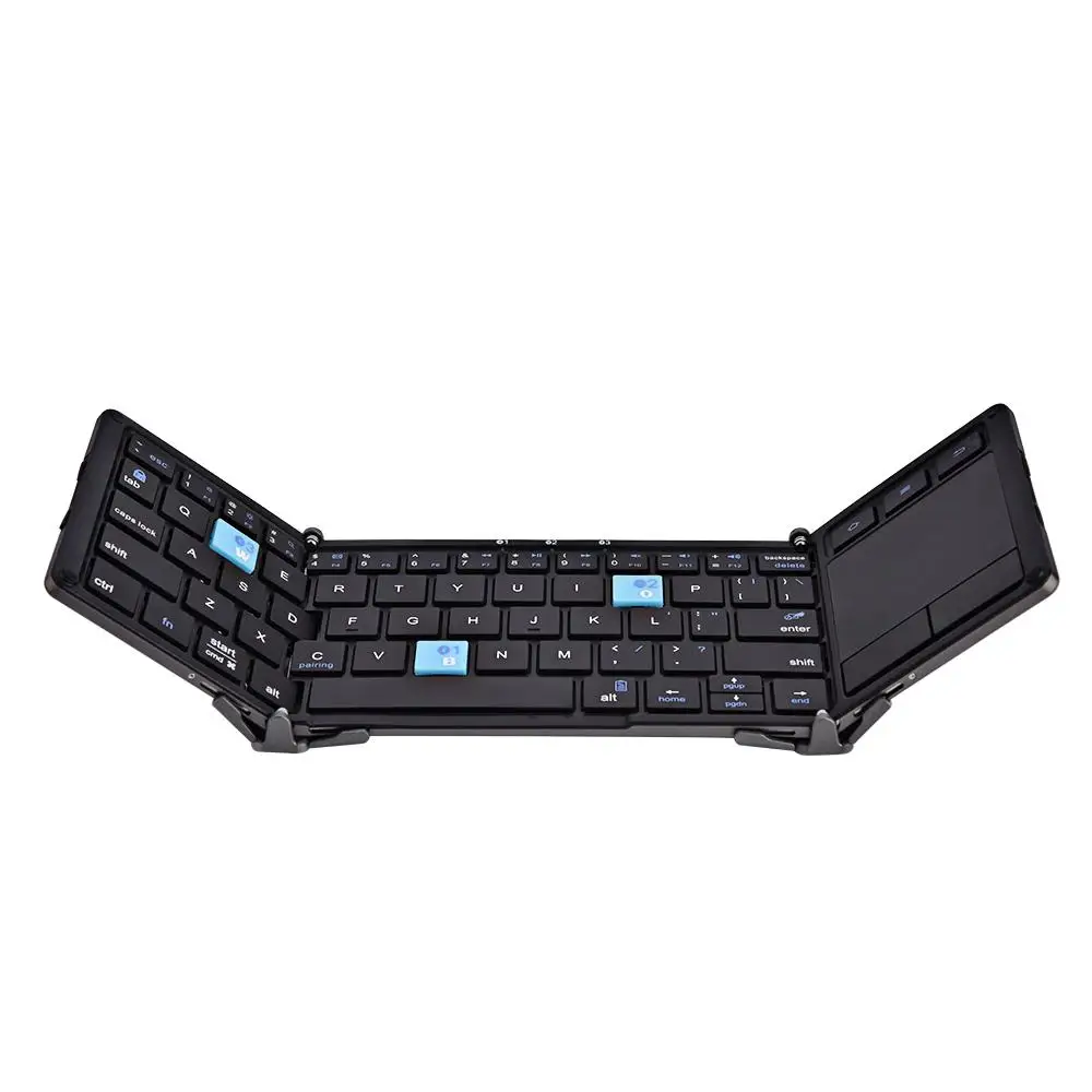 

HB088 Bluetooth Wireless Foldable Keyboard Teclado With Touchpad Keyboards For ipad Tablet For Smartphone for Computer