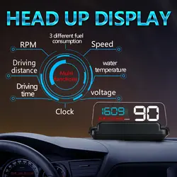 C500 HUD Дисплей умный цифровой спидометр Светоотражающие стерео изображения лобовое стекло проектор OBD2 диагностические инструменты