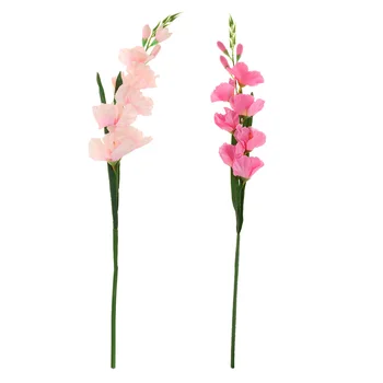 

2PCS/SET Artificial Plants Flowers Wedding Flower Gladioli Gladiolus Stems